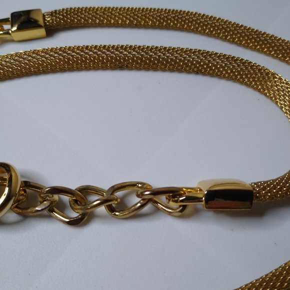 Metal Mesh Thin Fashion Belt Adjustable 30 To 36 Inches - Picture 7 of 16